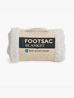 LoveSac Footsac Blanket - Alpine Swirl (Cream & White)
